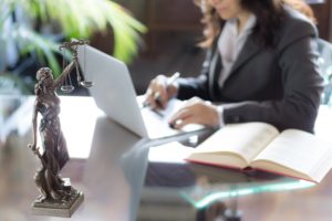 Attorney at desk working through due diligence